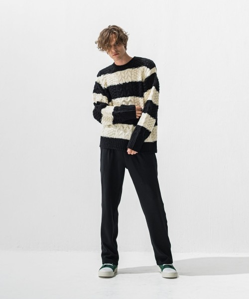 cable law sweater