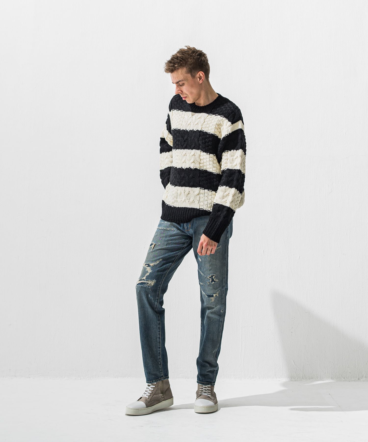 cable law sweater