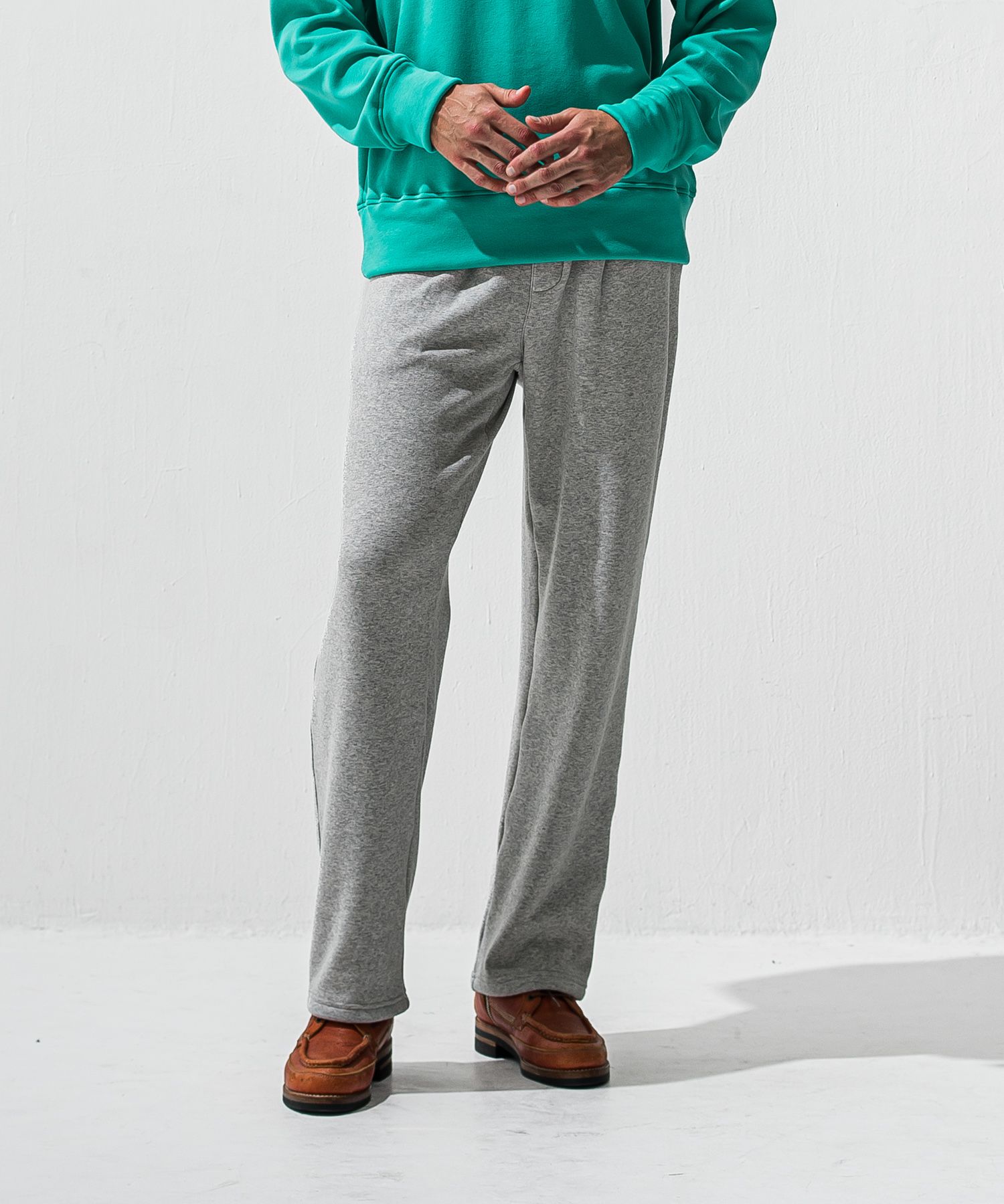   velours fleece　WIDE TUCK PANTS