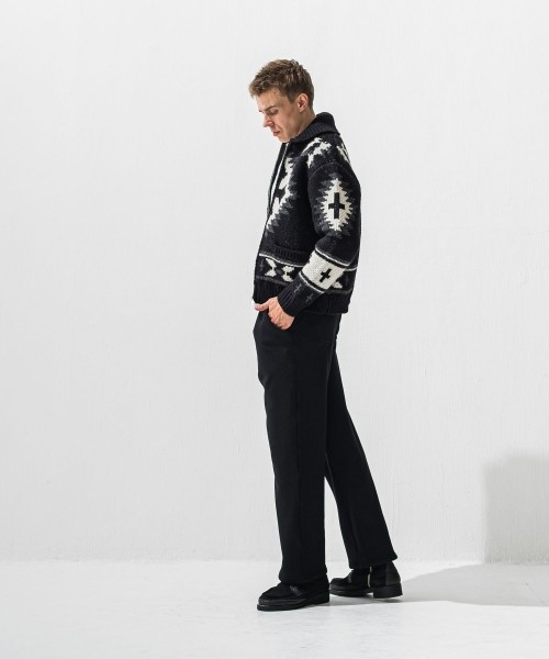   velours fleece　WIDE TUCK PANTS