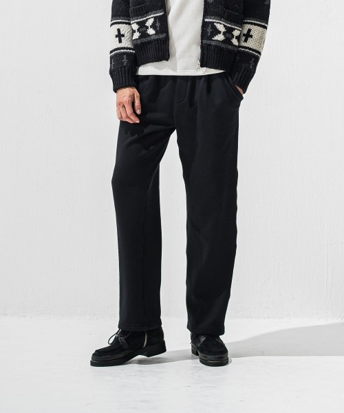   velours fleece　WIDE TUCK PANTS