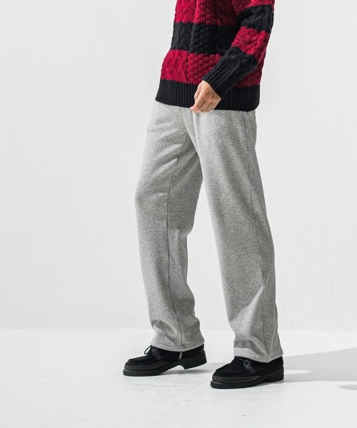   velours fleece　WIDE TUCK PANTS