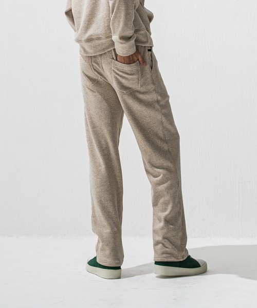   velours fleece　WIDE TUCK PANTS