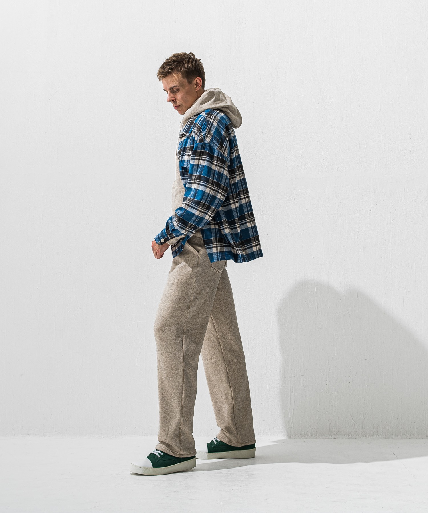   velours fleece　WIDE TUCK PANTS