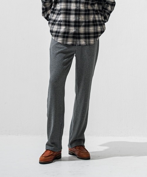   velours fleece　WIDE TUCK PANTS
