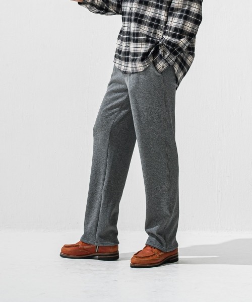   velours fleece　WIDE TUCK PANTS