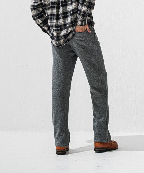   velours fleece　WIDE TUCK PANTS