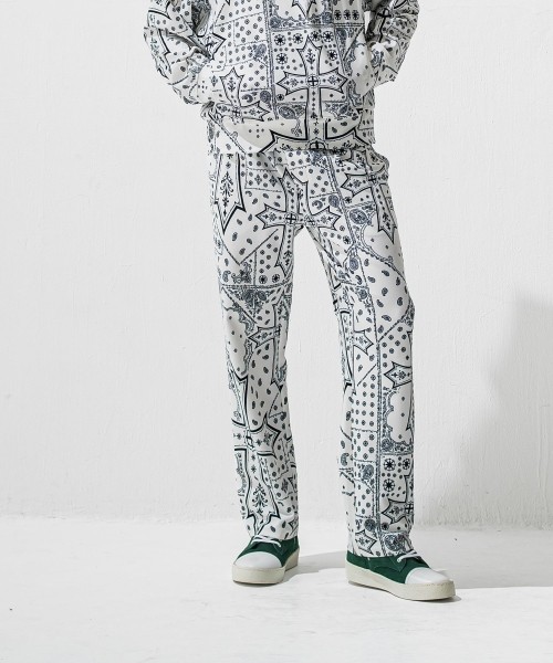 CHRIS　EASY  WIDE TUCK PANTS