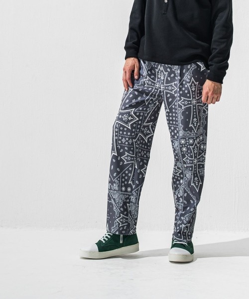 CHRIS　EASY  WIDE TUCK PANTS