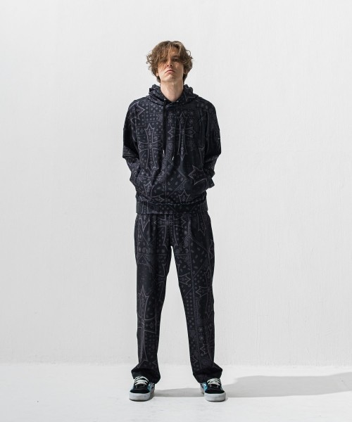 CHRIS　EASY  WIDE TUCK PANTS