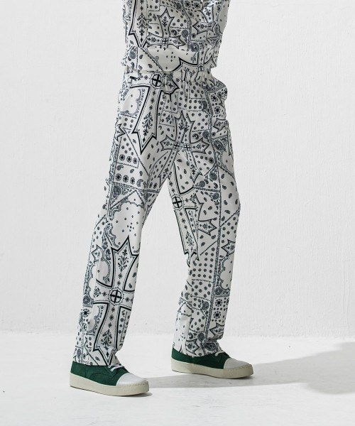 CHRIS　EASY  WIDE TUCK PANTS