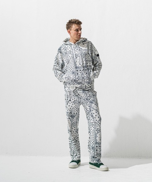 CHRIS　EASY  WIDE TUCK PANTS
