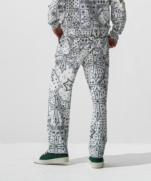 CHRIS　EASY  WIDE TUCK PANTS