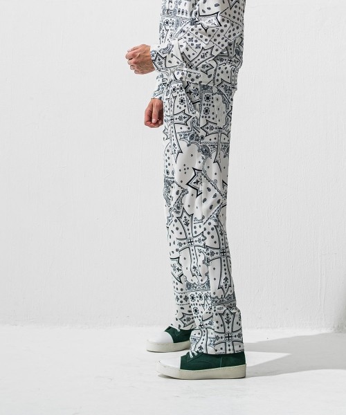 CHRIS　EASY  WIDE TUCK PANTS