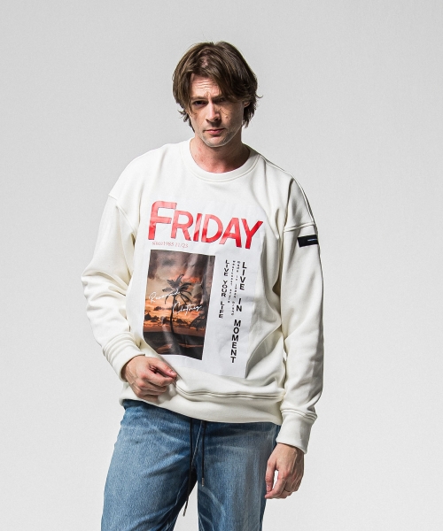 FRIDAY OLD COVER velours fleece trainer