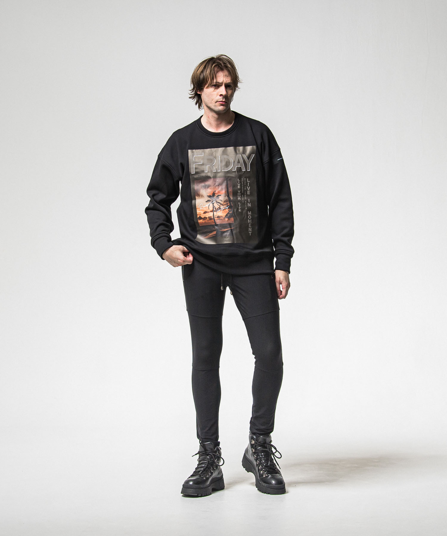 FRIDAY OLD COVER velours fleece trainer