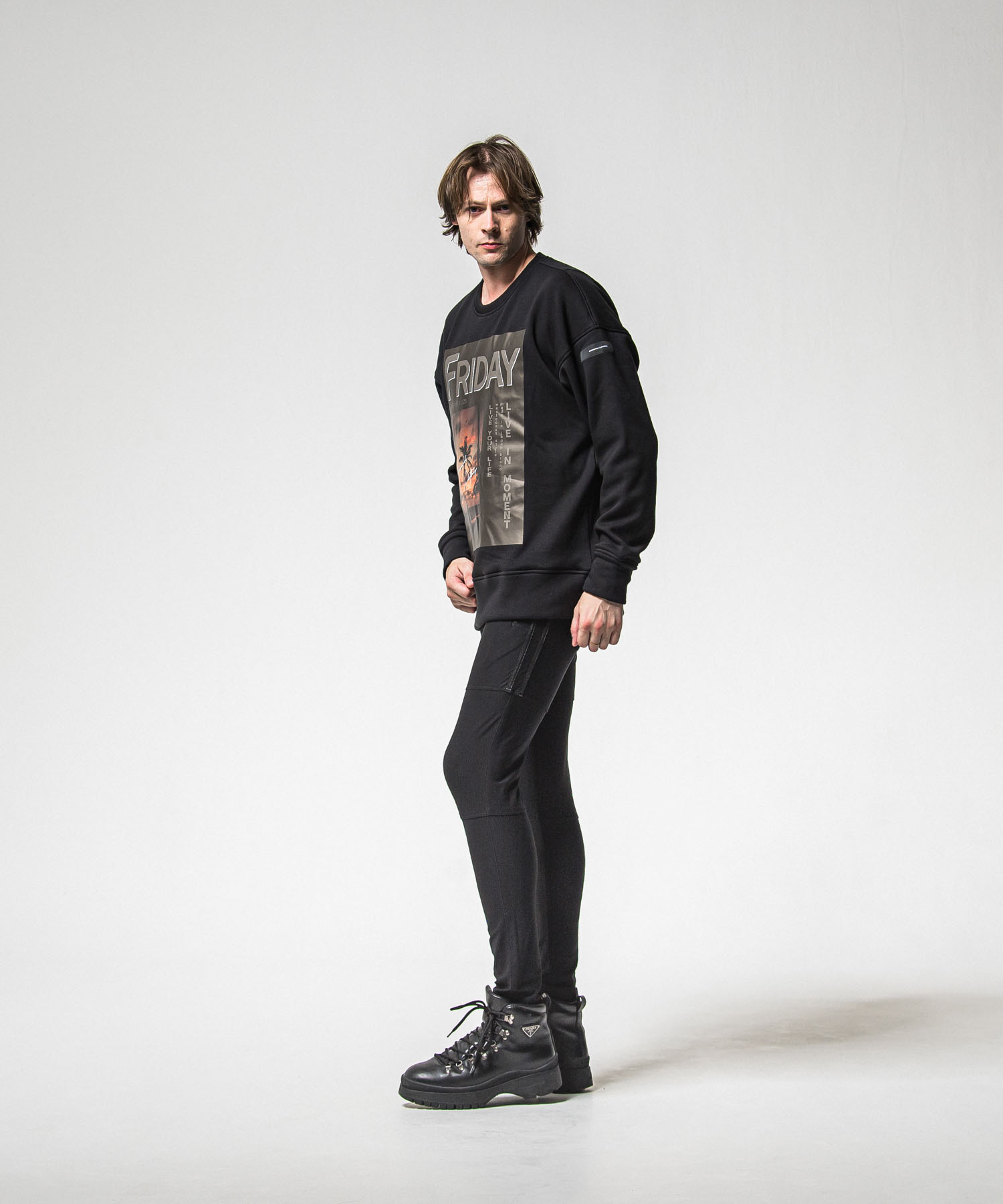 FRIDAY OLD COVER velours fleece trainer