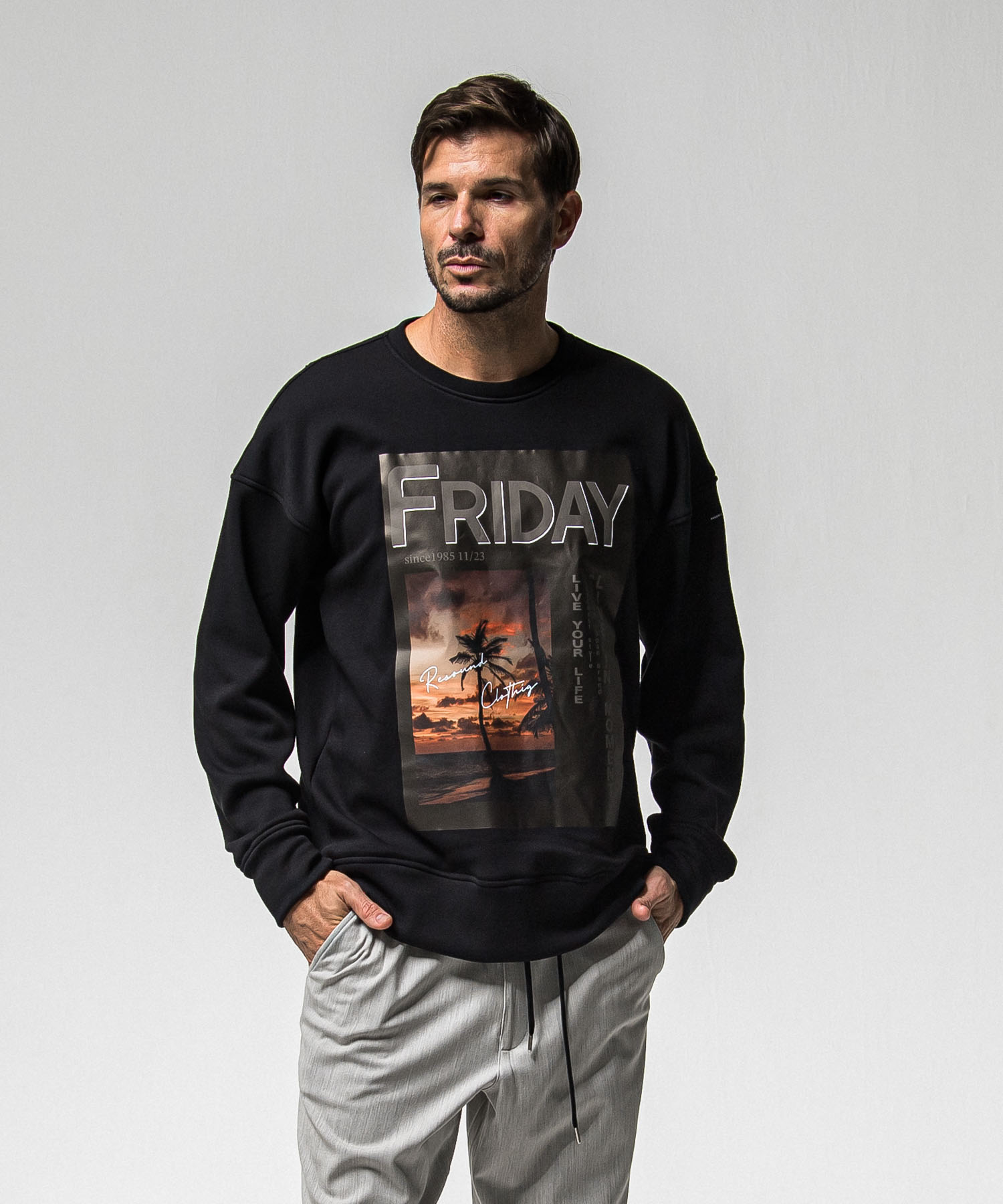 FRIDAY OLD COVER velours fleece trainer