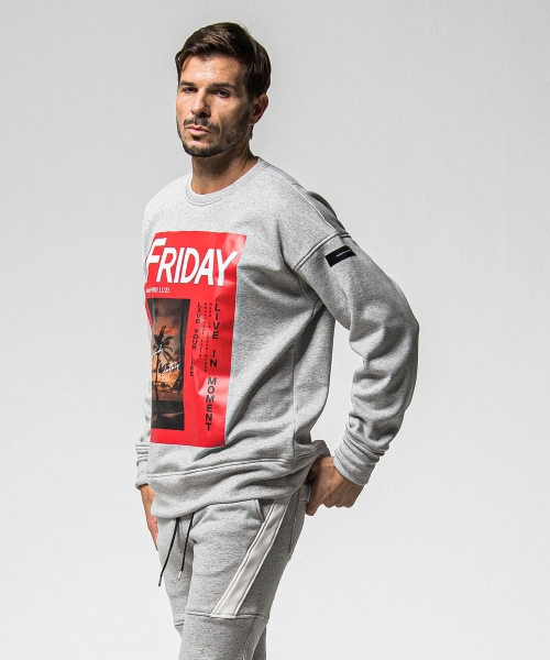 FRIDAY OLD COVER velours fleece trainer