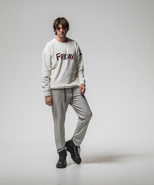 FRAIDAY old logo  velours fleece trainer