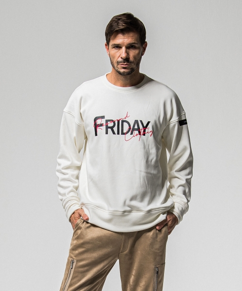 FRAIDAY old logo  velours fleece trainer