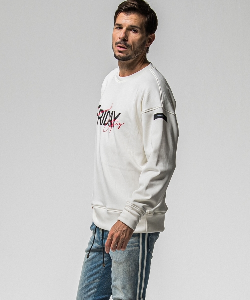 FRAIDAY old logo  velours fleece trainer