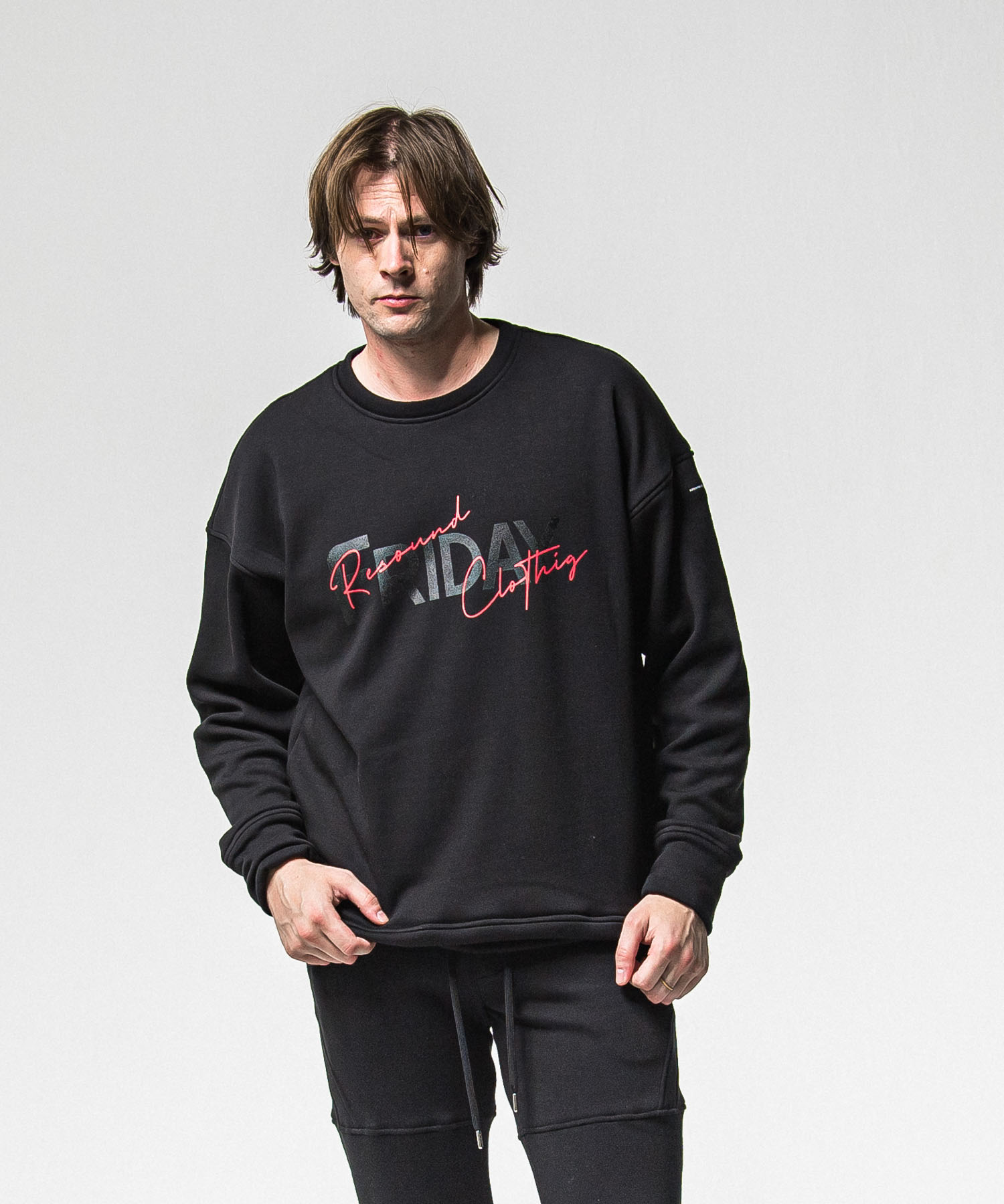 FRAIDAY old logo  velours fleece trainer