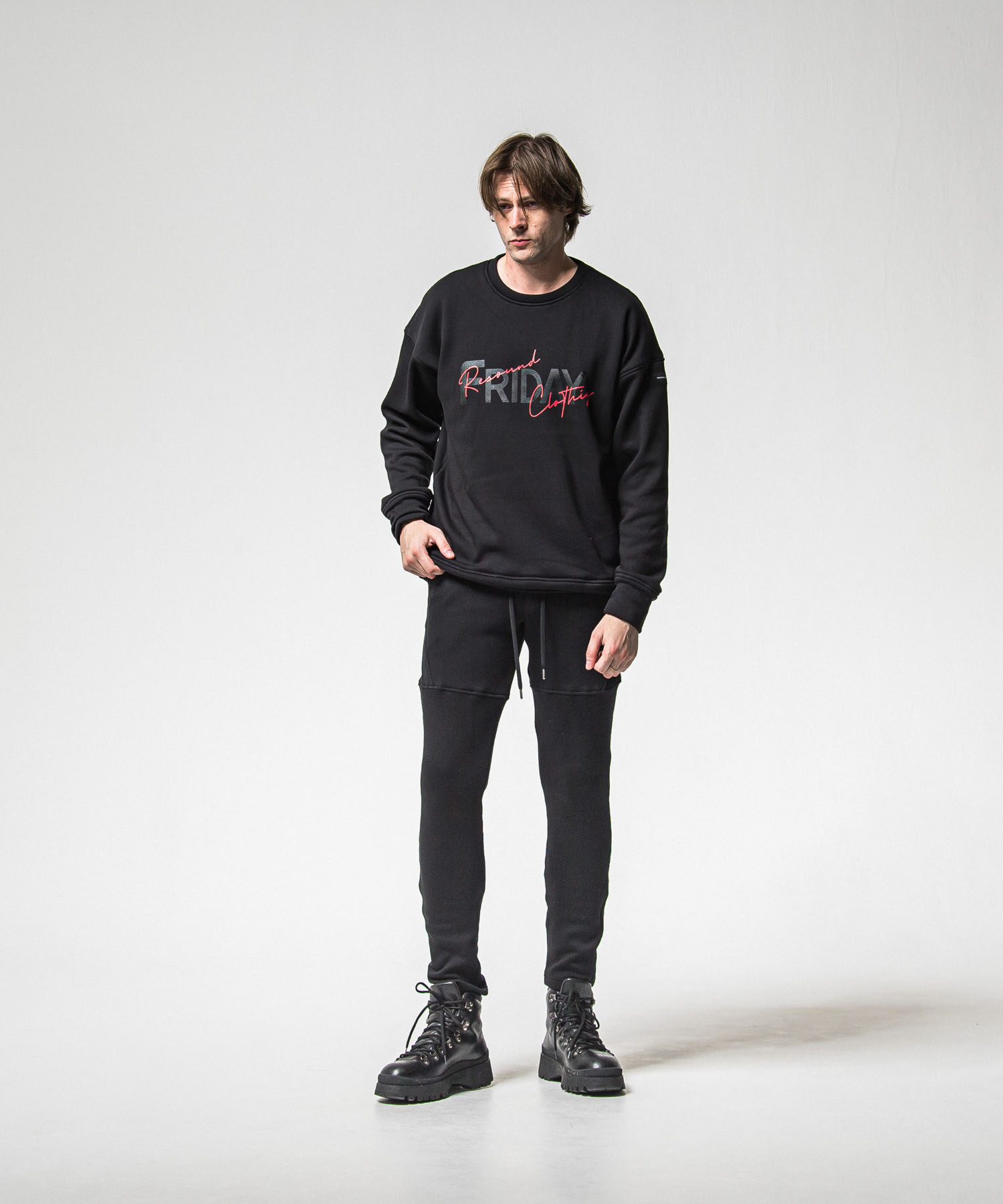 FRAIDAY old logo  velours fleece trainer