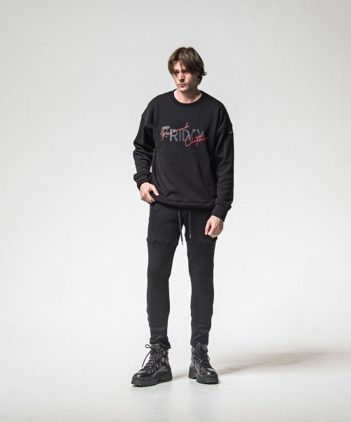 FRAIDAY old logo  velours fleece trainer