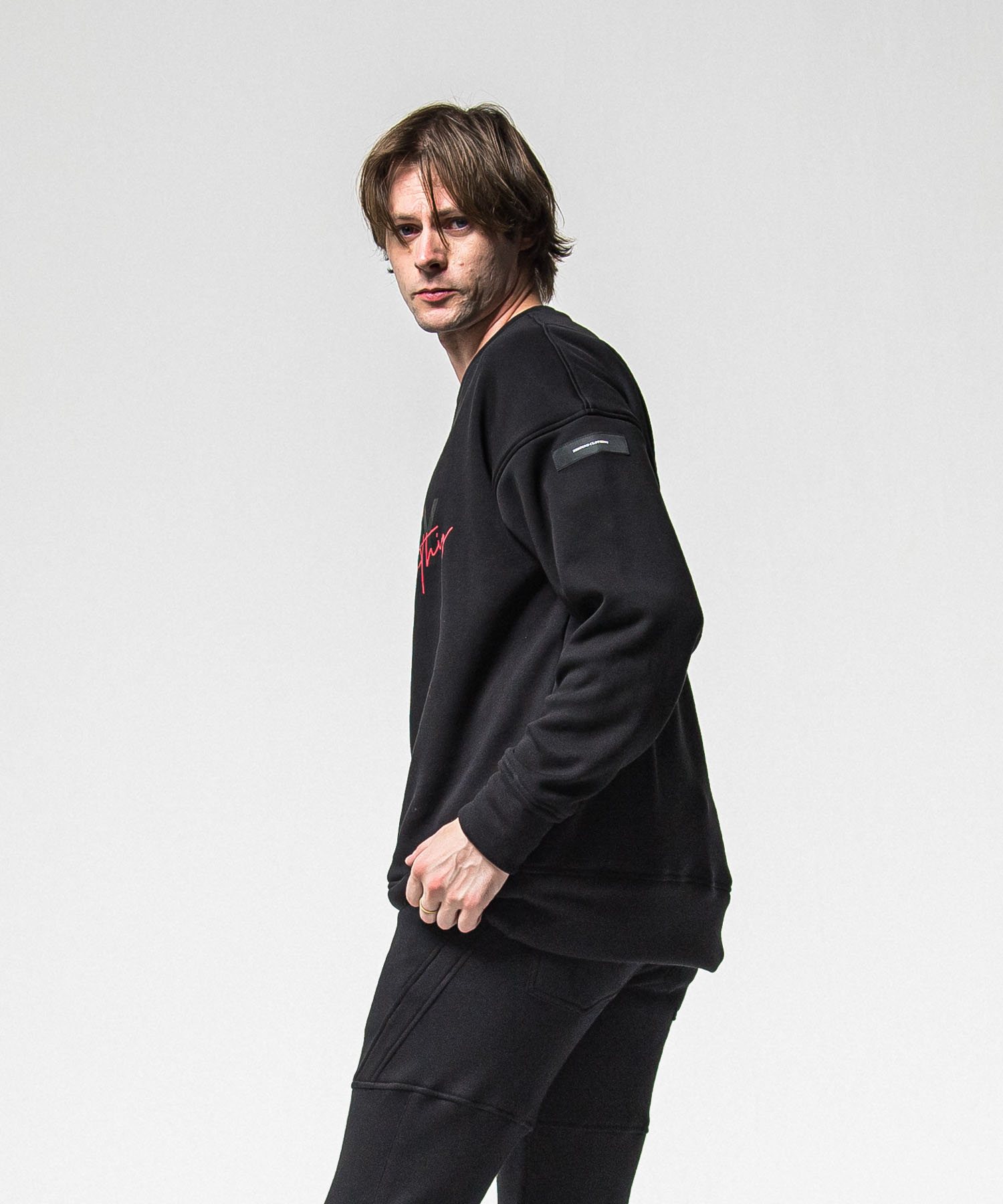 FRAIDAY old logo  velours fleece trainer