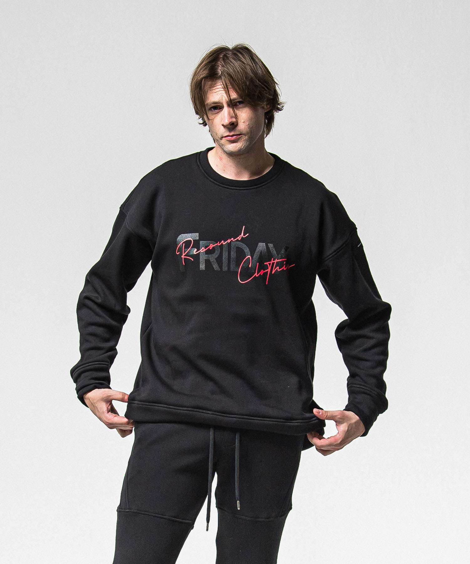 FRAIDAY old logo  velours fleece trainer
