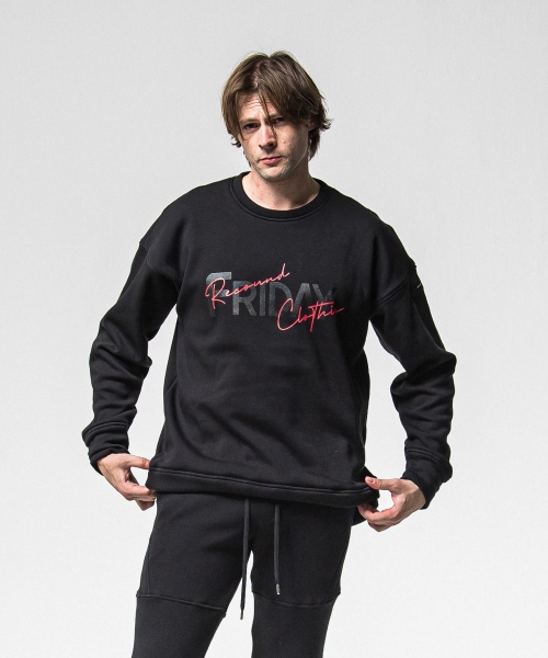 FRAIDAY old logo  velours fleece trainer