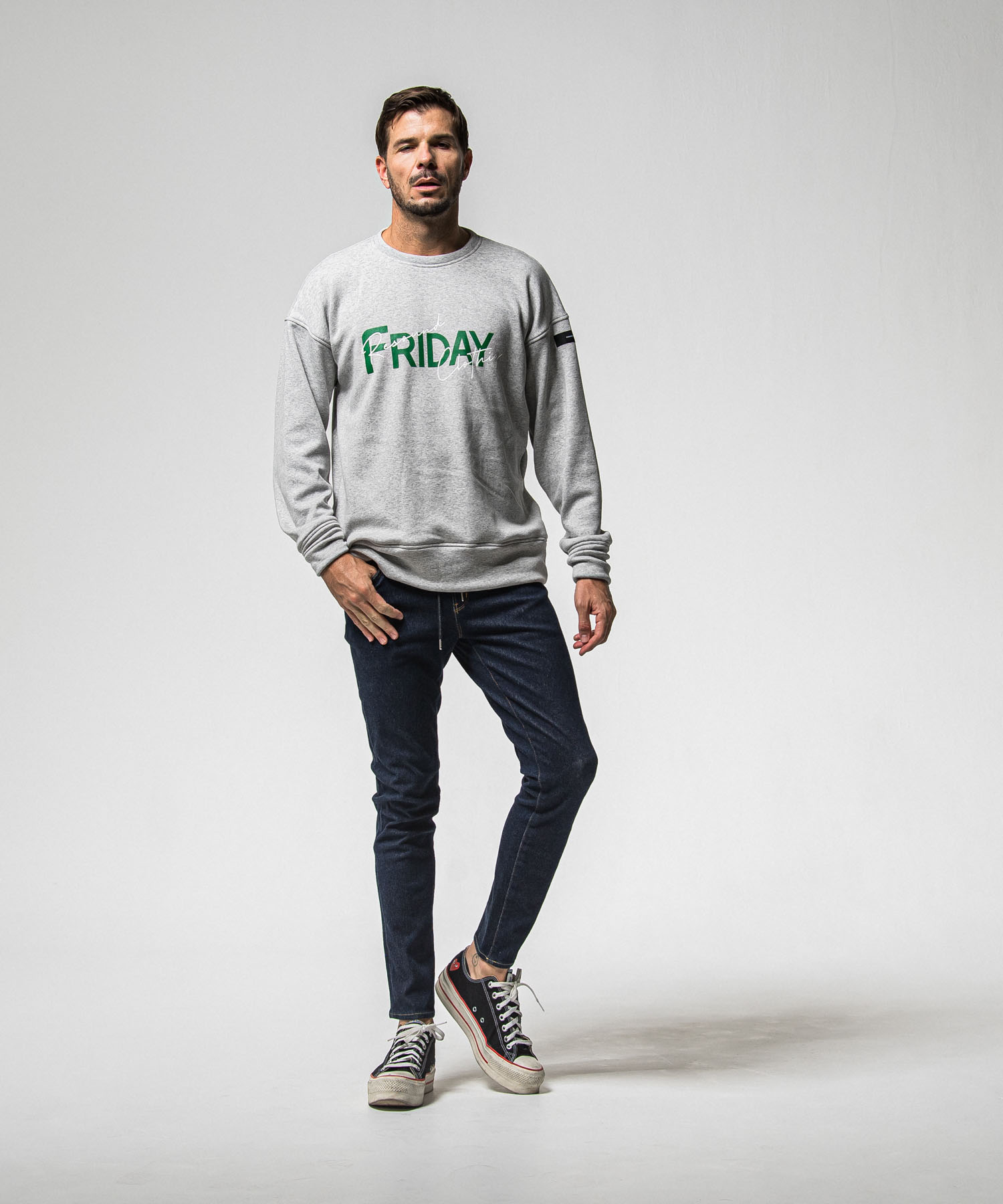 FRAIDAY old logo  velours fleece trainer