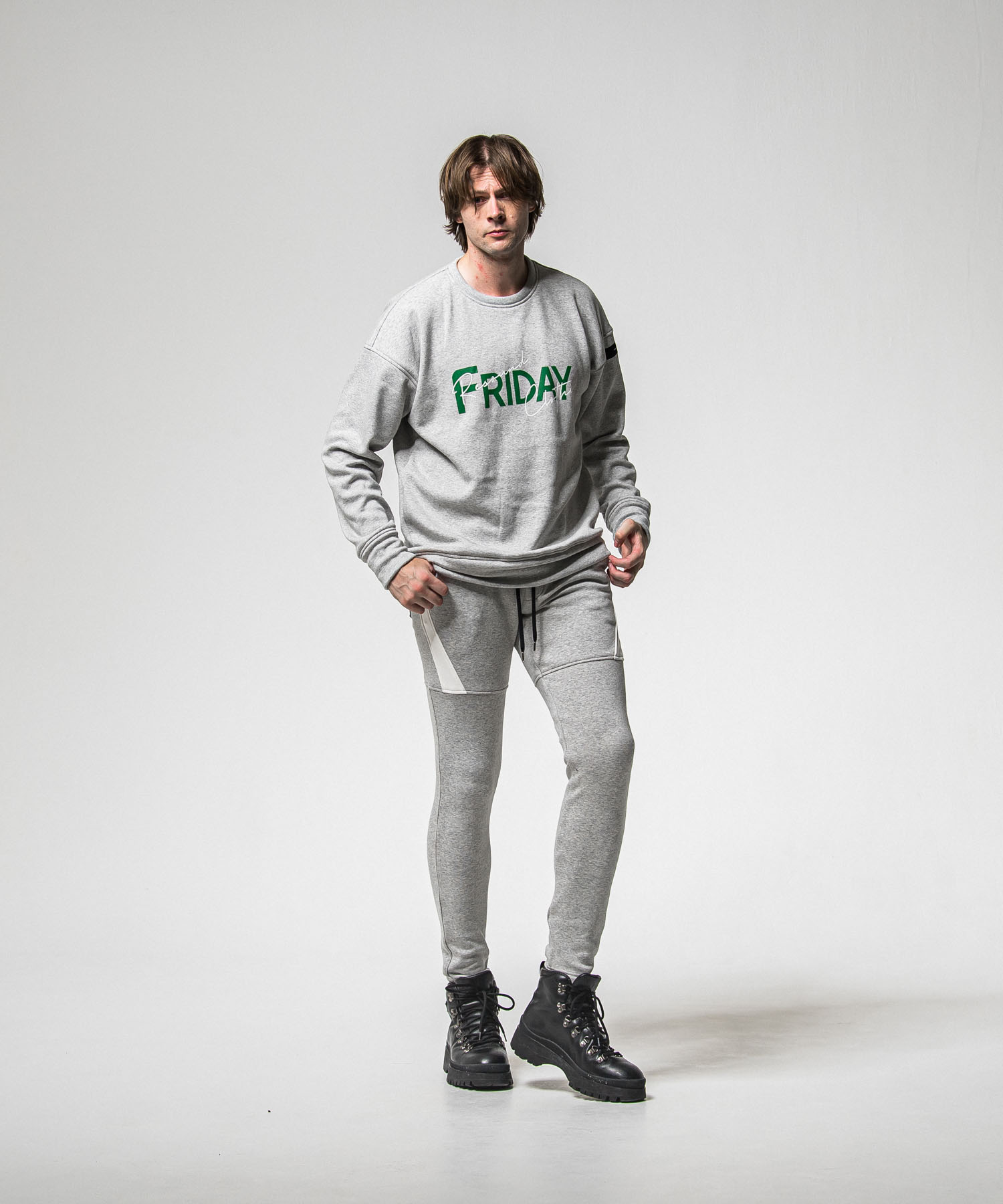 FRAIDAY old logo  velours fleece trainer