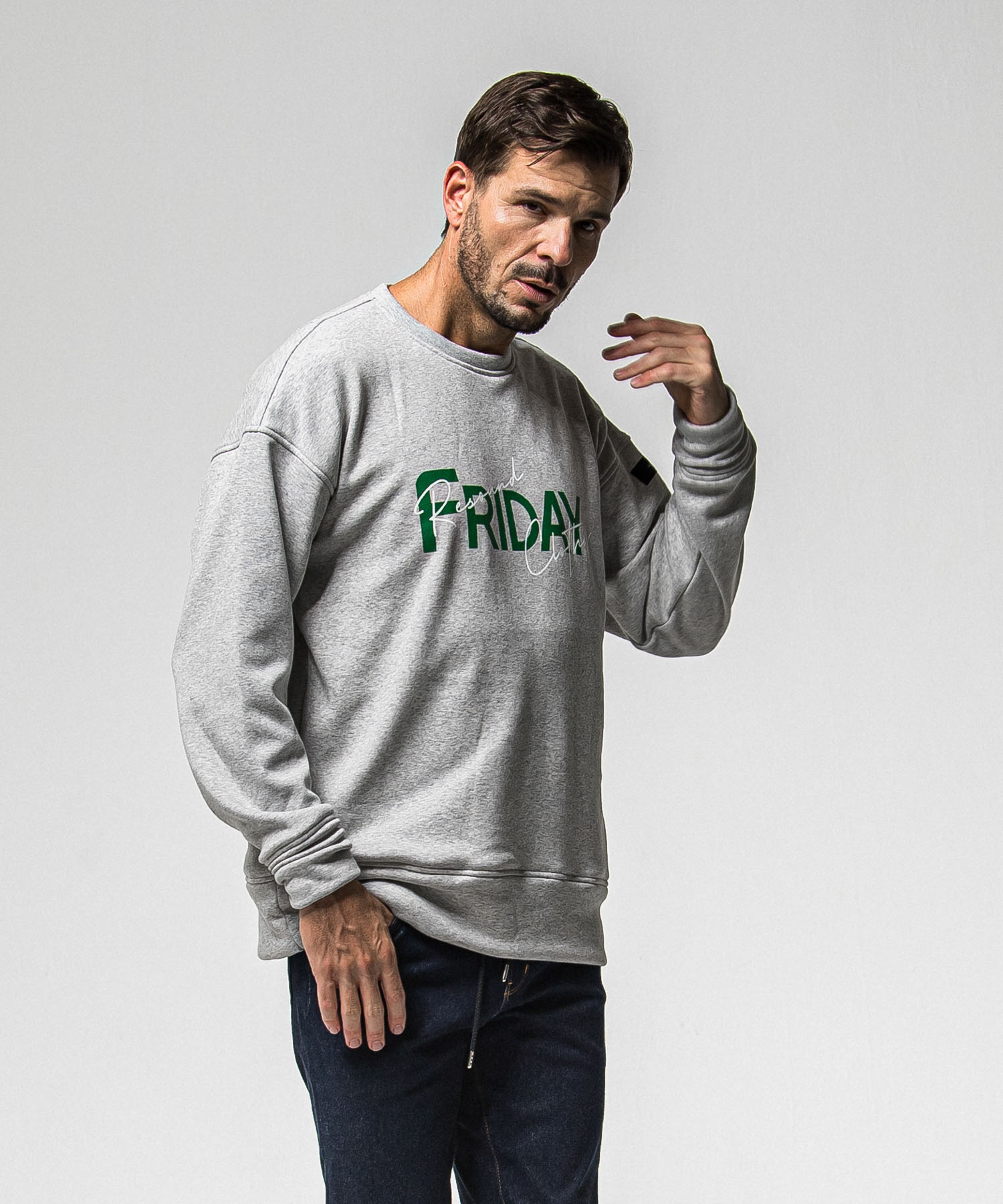 FRAIDAY old logo  velours fleece trainer