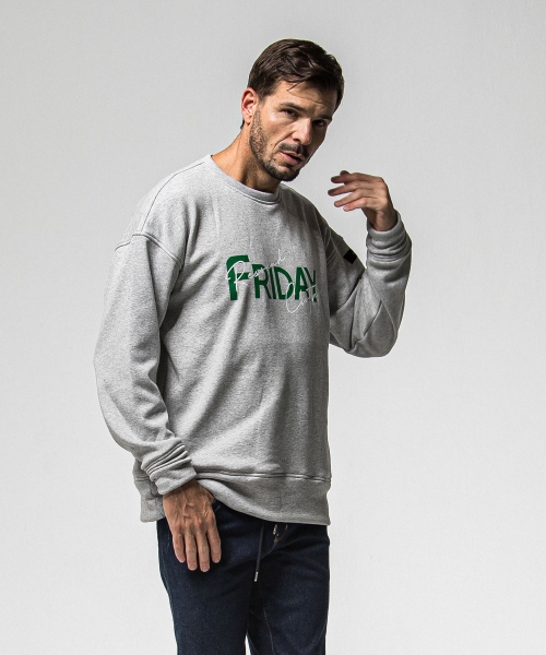 FRAIDAY old logo  velours fleece trainer