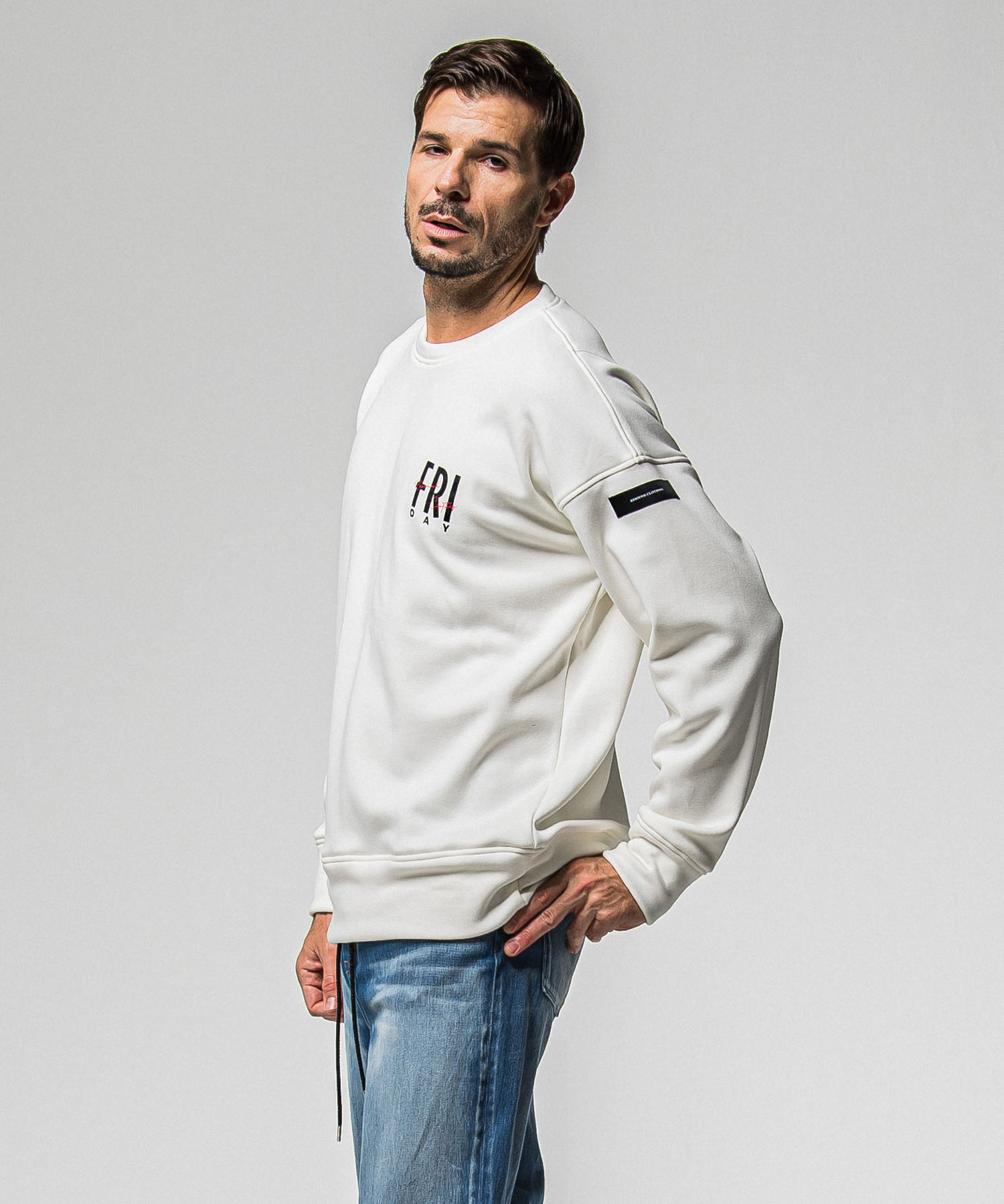 FRAIDAY standard logo  velours fleece trainer