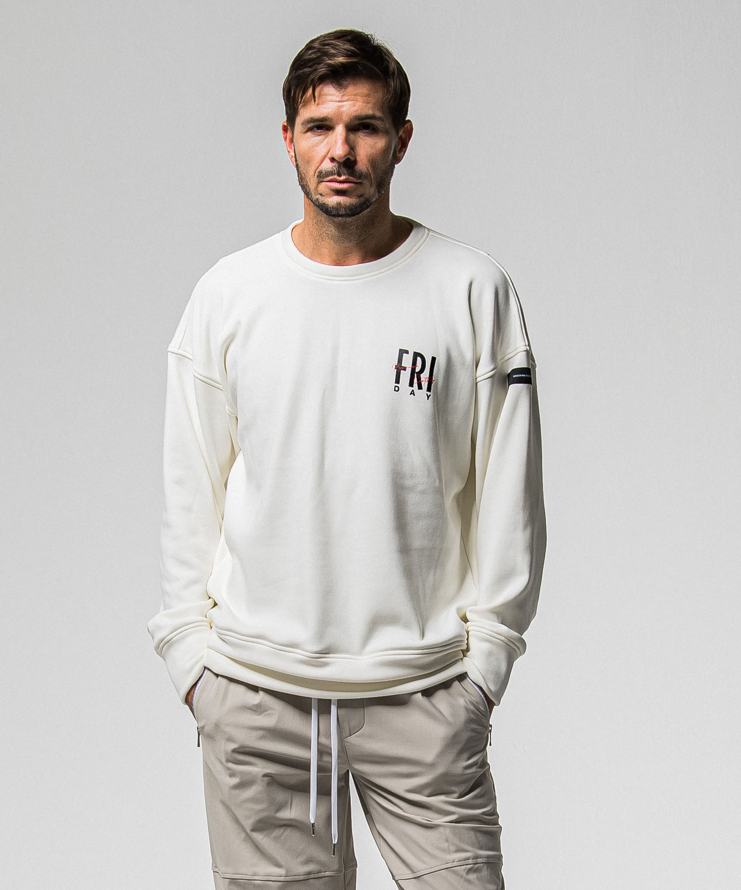 FRAIDAY standard logo  velours fleece trainer