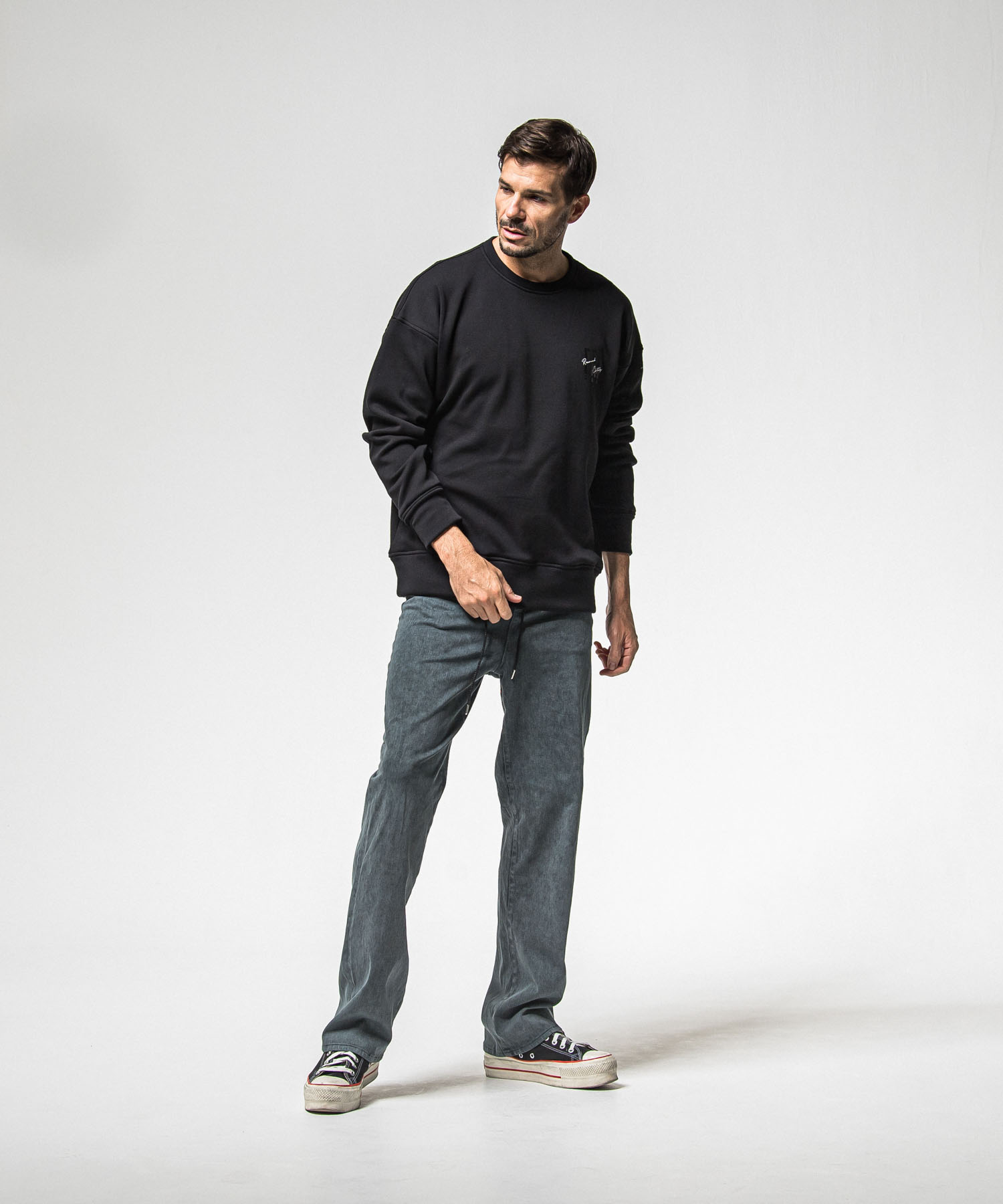 FRAIDAY standard logo  velours fleece trainer