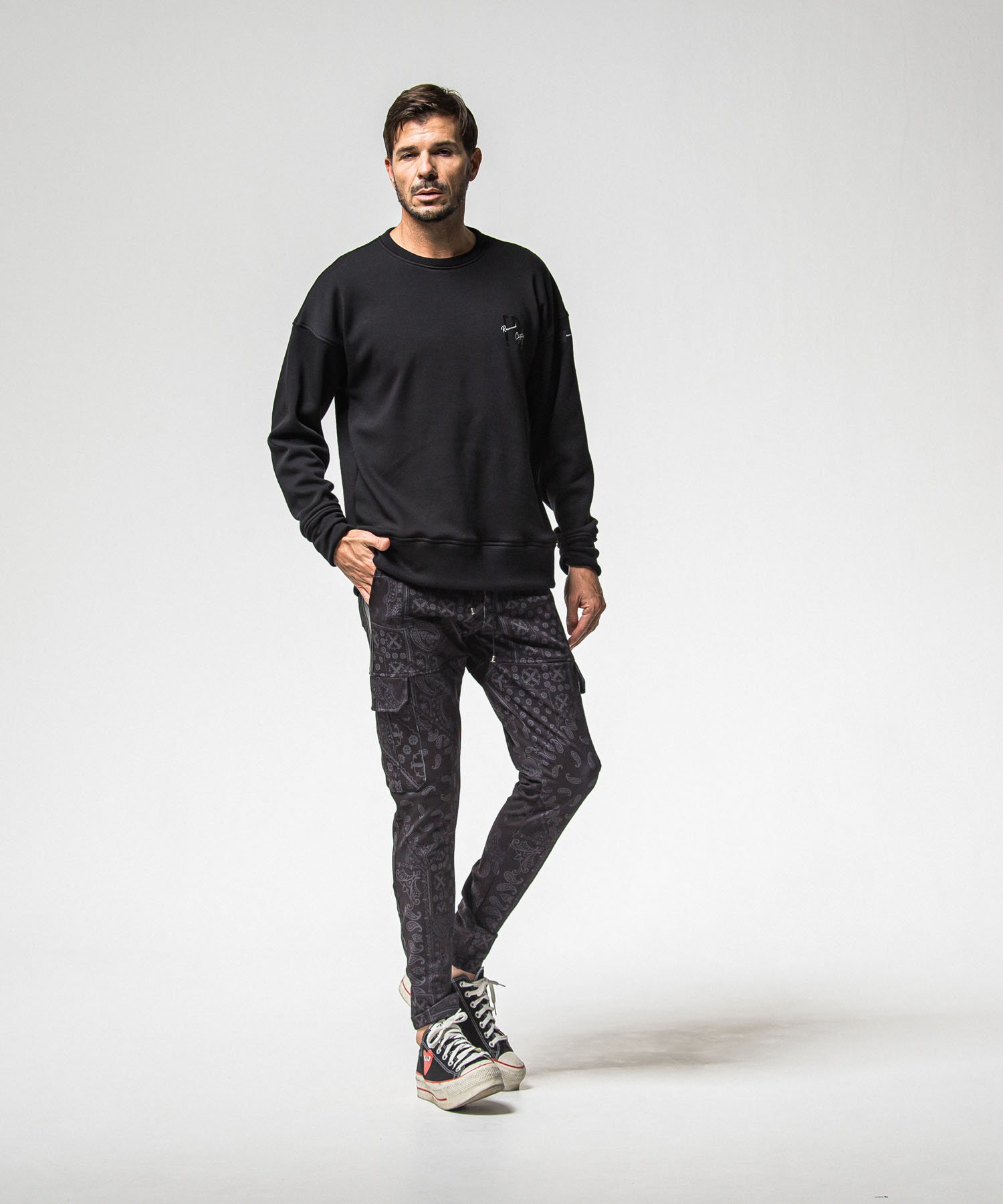 FRAIDAY standard logo  velours fleece trainer