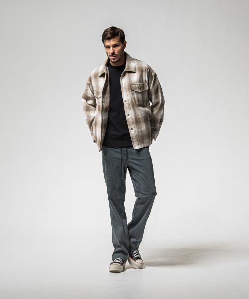 FRAIDAY standard logo  velours fleece trainer