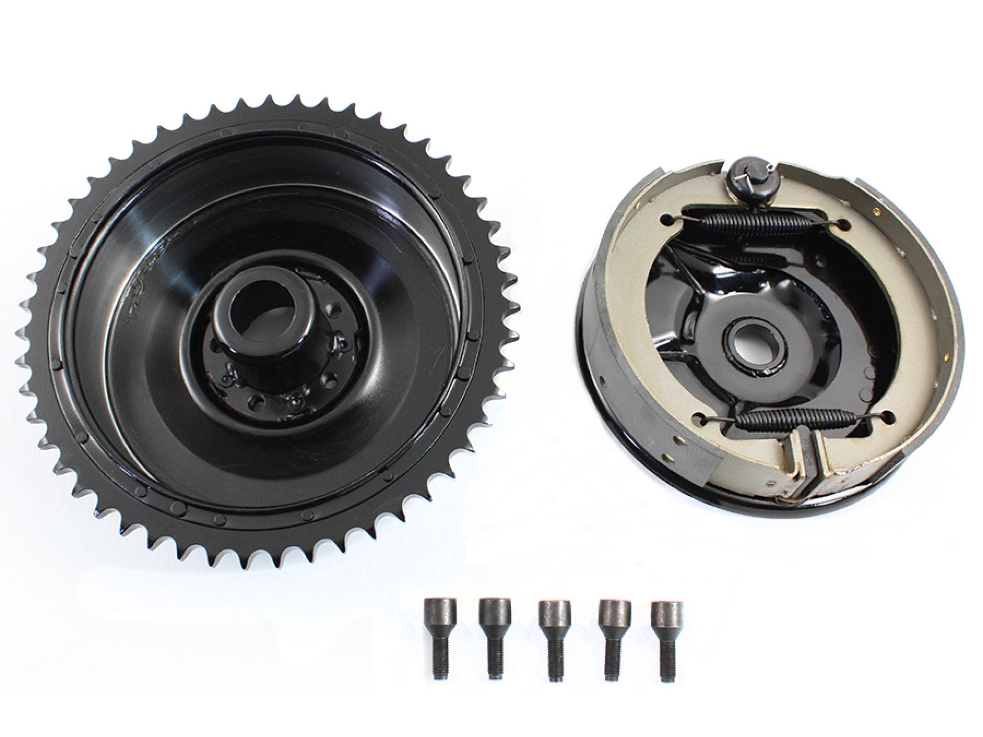 Rear Mechanical Brake Drum Kit Black