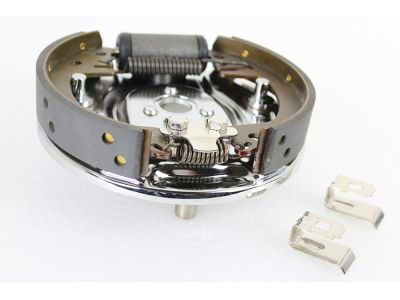 Rear Hydraulic Brake Backing Plate Kit Chrome