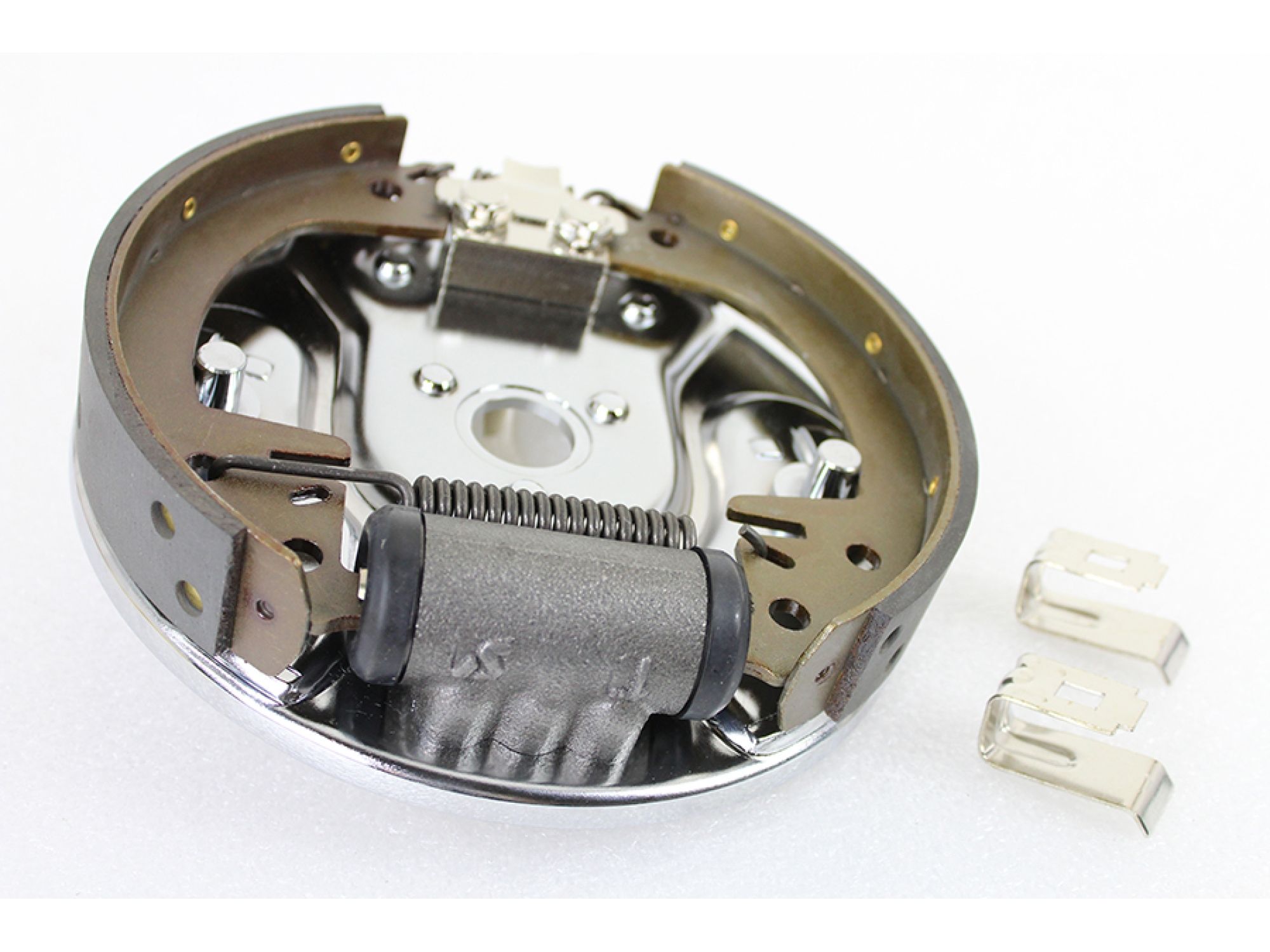Rear Hydraulic Brake Backing Plate Kit Chrome