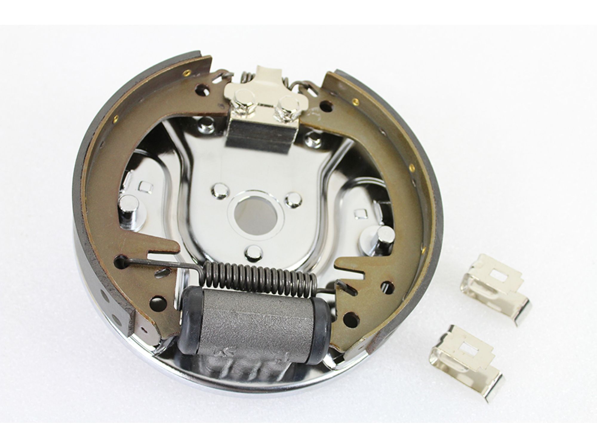 Rear Hydraulic Brake Backing Plate Kit Chrome
