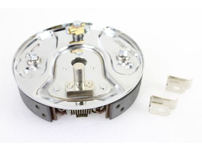 Rear Hydraulic Brake Backing Plate Kit Chrome