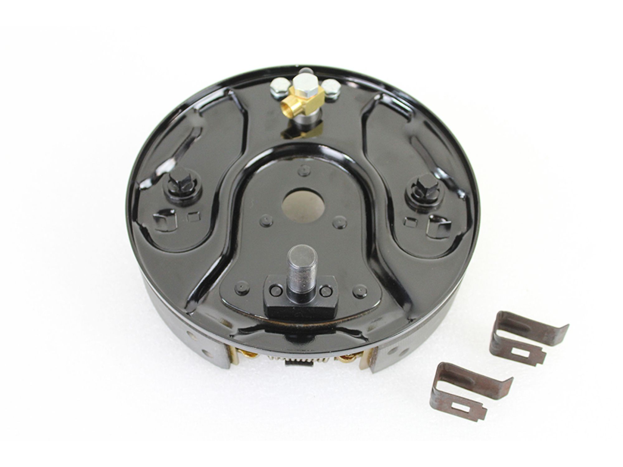 Rear Hydraulic Brake Backing Plate Kit Black