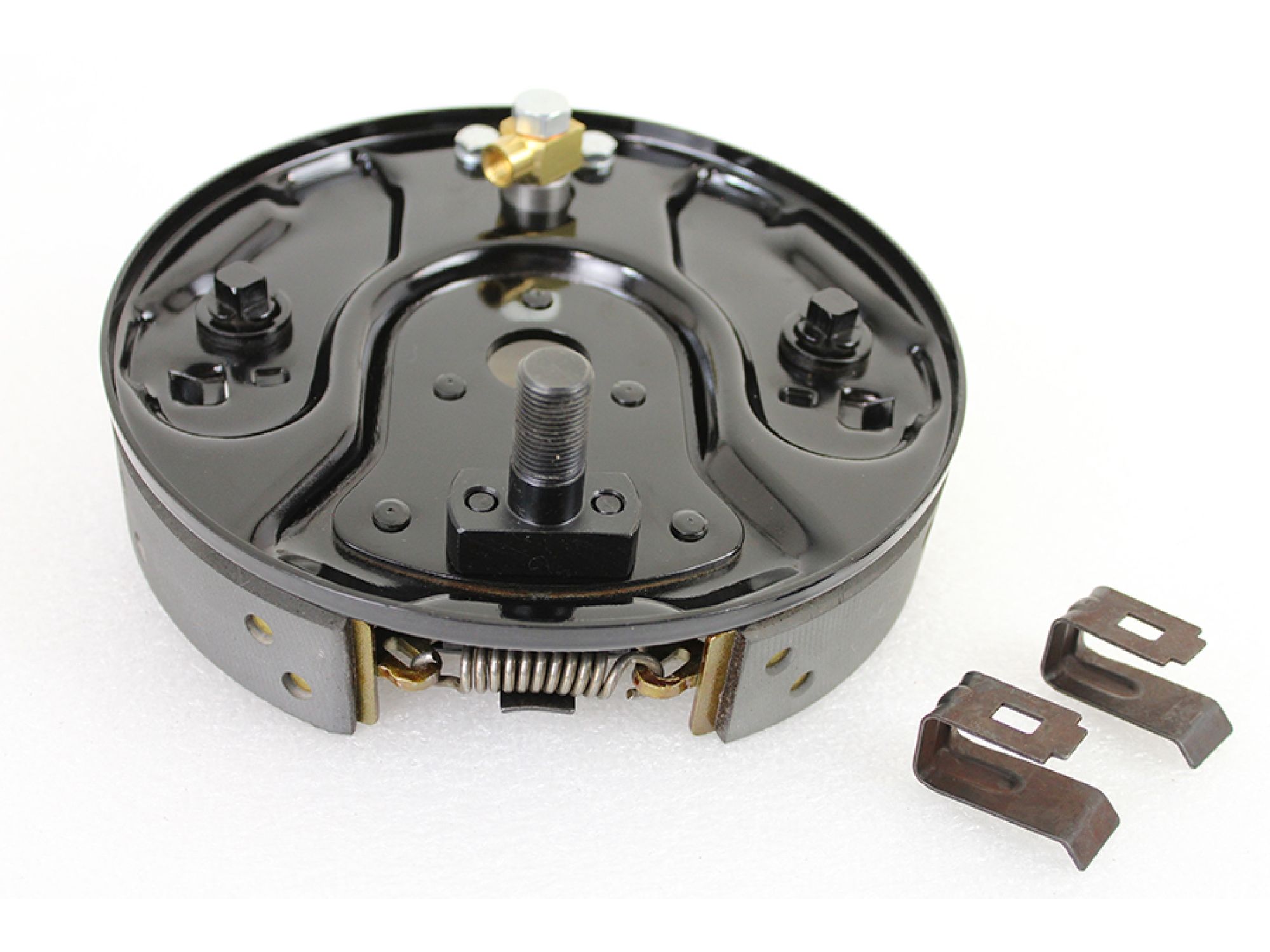 Rear Hydraulic Brake Backing Plate Kit Black