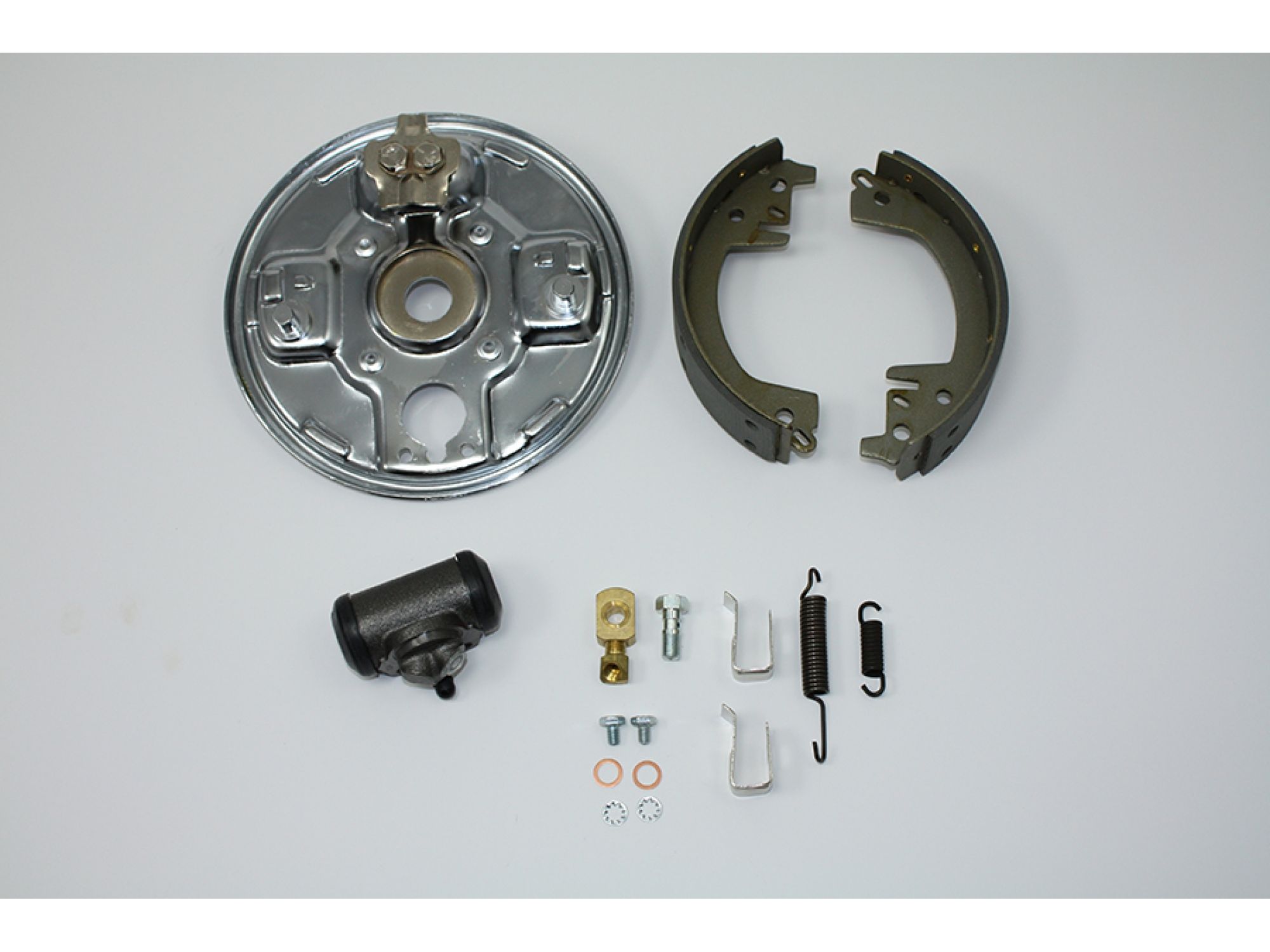 Rear Hydraulic Brake Backing Plate Kit Chrome