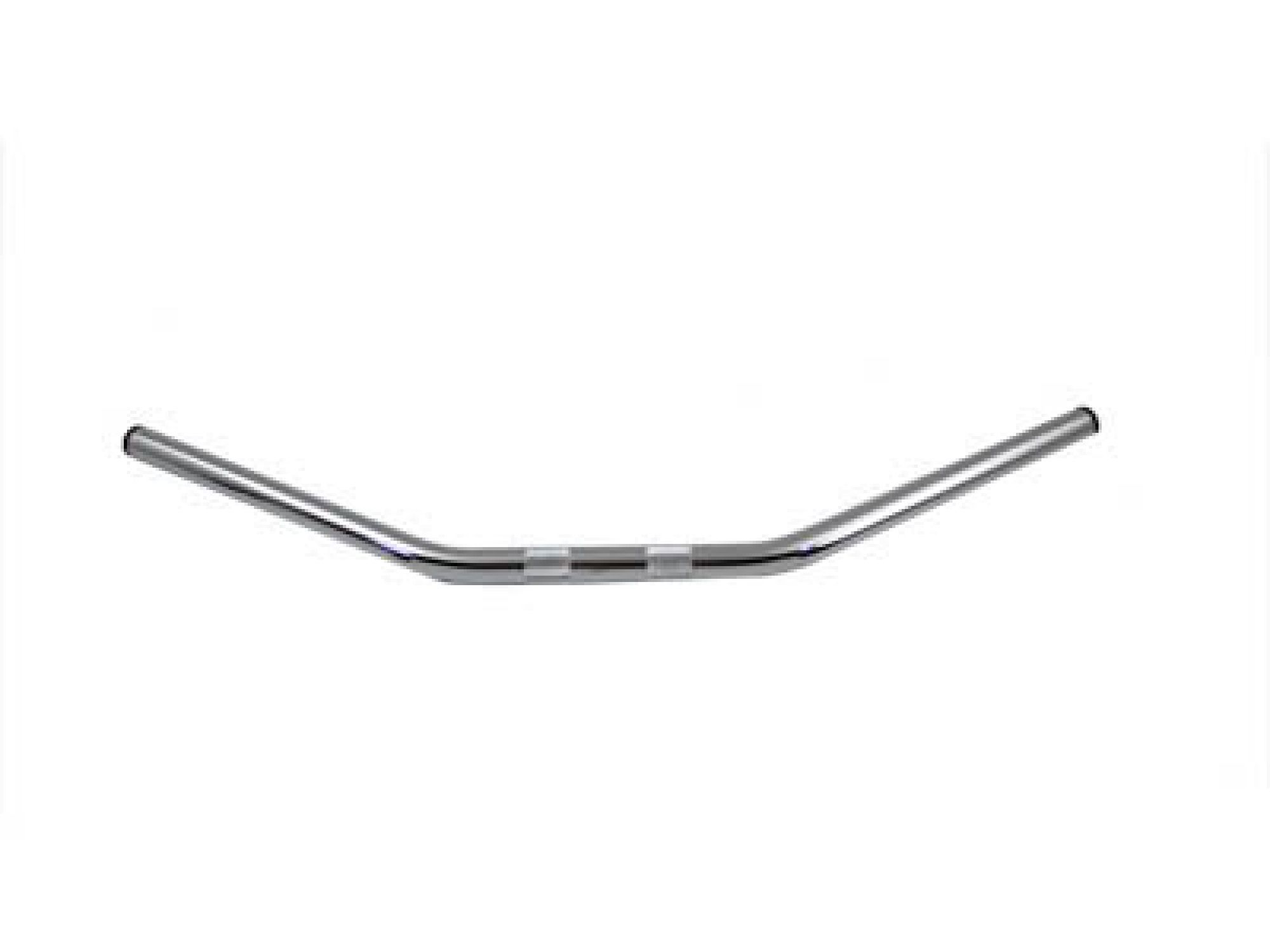 Flat 1" Drag Handlebar with Indents Chrome